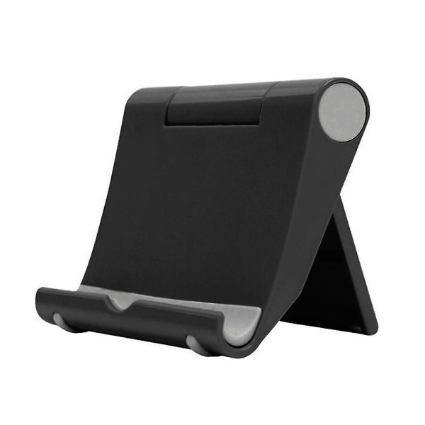 Bærbar universal sammenleggbar stasjonær Mobiltelefon Tablettholder Stativbrakett Black