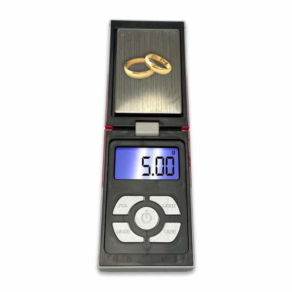 Digital fickvåg, bärbar LCD-skärm, multifunktionellt precisionsverktyg 0,01 g