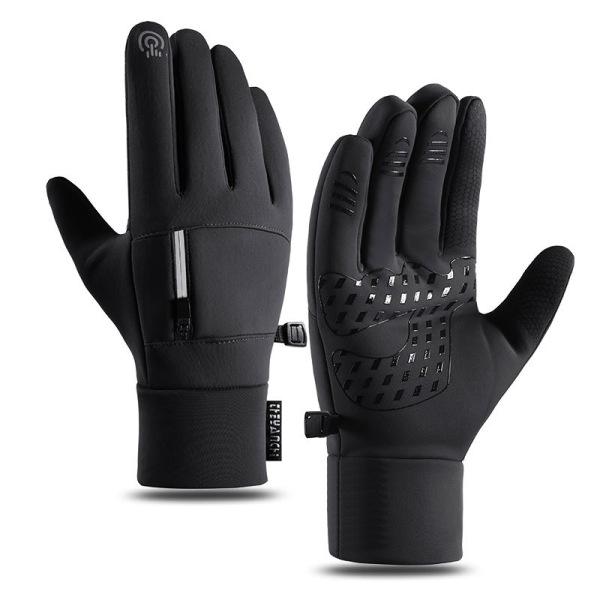 Waterproof Ski Gloves Men's Women's Winter Insulated Snowboard Black - Size M