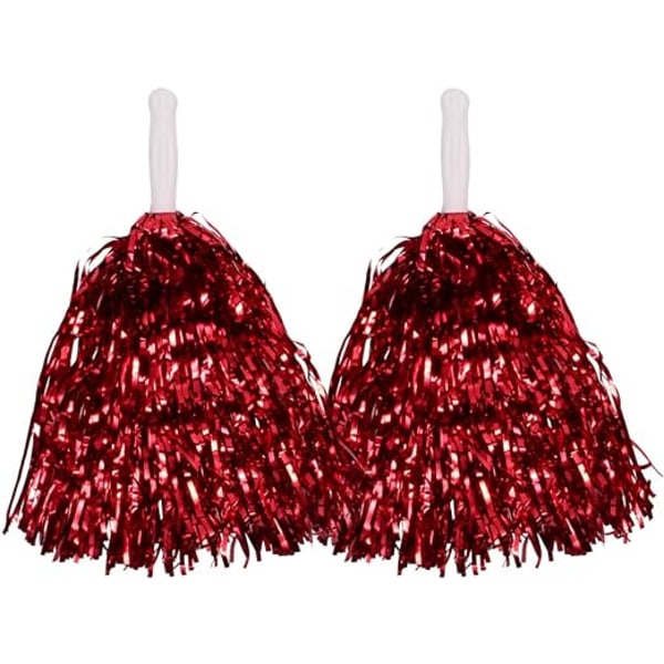 Metallisk Glitter Cheerleader Pom Pom i Alle Farver