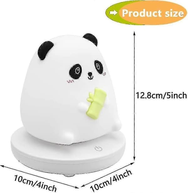 LED Natlampe til Børn, Sød Panda