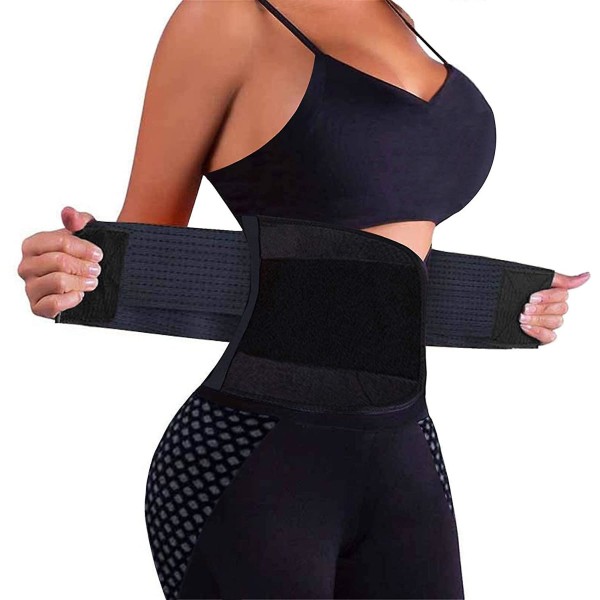 Midjestöd bälte, justerbart sport midjetrimmer, bantande body shaper bälte för kvinnor män 3XL