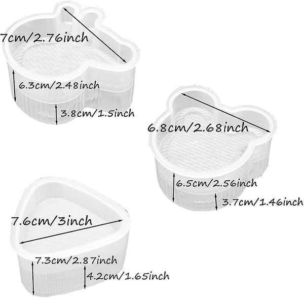 7 deler Acsergery gave risball maker form, trekant sushi form, sushi making