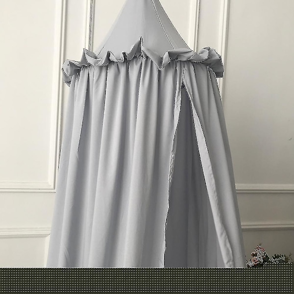 Kotiprinsessan sänkykatos riippuva kupoli leikkiteltta herkällä Gray
