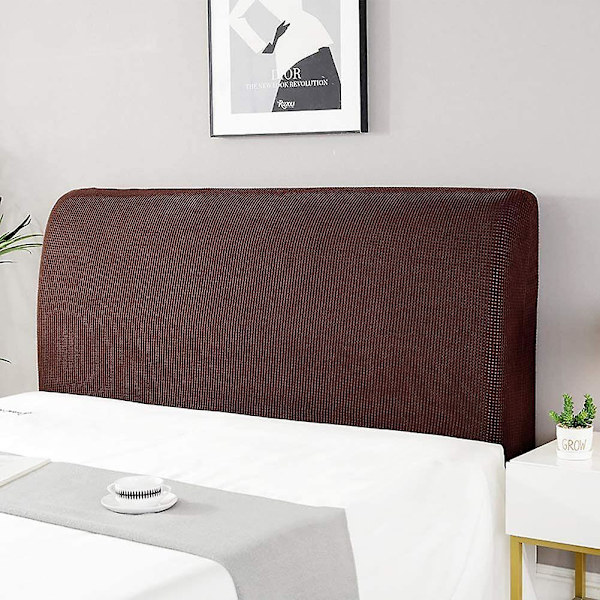 Sängöverdrag, Shmshng, Sänggavelöverdrag Boxfjäderöverdrag Dammskydd amber brown 200cm