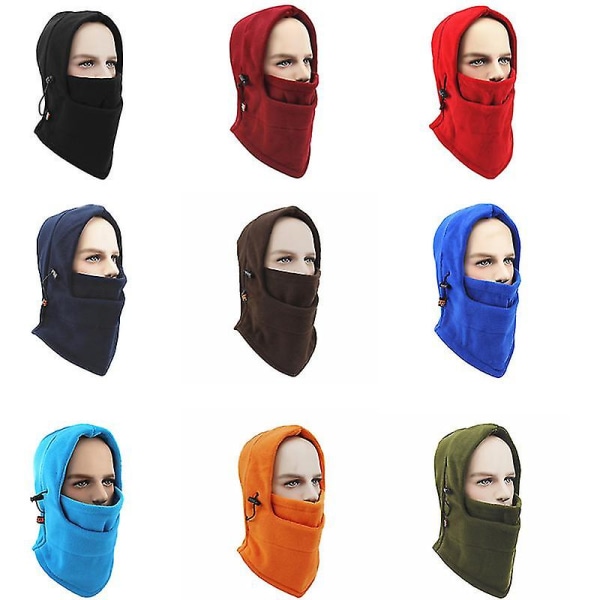 Vindtät Skidmask Thermal Huva Tung Vinter Varm Motocycle Face Cover Hatt För män Kvinnor (svart) blue