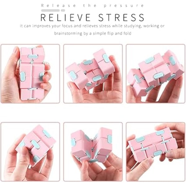 Infinity Cube Pack, Decompression Cube Toy, Infinity Cube Fidget Toy, Decompression Cube, Infinite Magic Cube, Stress Reliever, Entertainment Toys for Chil