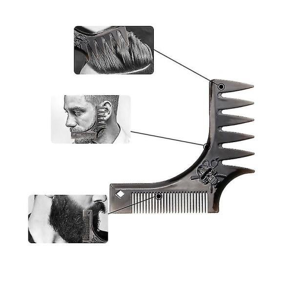 Slicked-back Professional Styling Comb Anti Static Hair Brush For Men NO 13