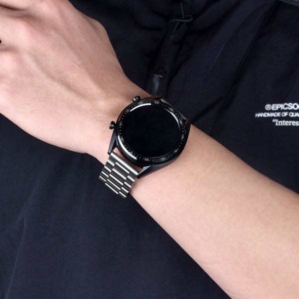 Guld Färg Rostfritt Stål Klockarmband 20mm Kompatibel med Samsung Galaxy 20mm Watch GT3 GT2Pro Band för Män/Kvinnor