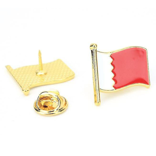 Reversnåle Viftende Flag Pins Land Badges Emalljenåle 2stk Singapore