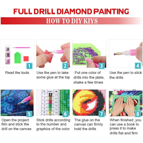Julklocka Diamantmålning Kit 5D Konst för Vuxna Barn Nybörjare, DIY Rund Full Diamant Vinter Hemvägg Dekor 11.8x15.7 tum