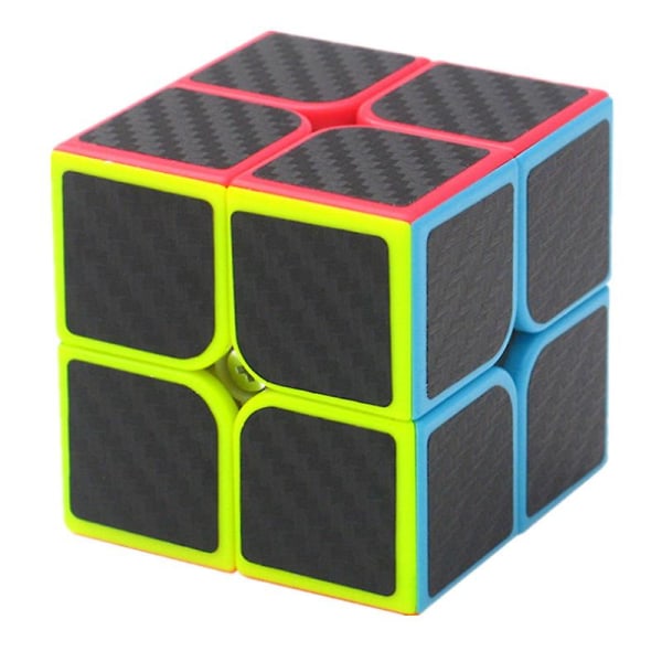 Triangel Pyraminx Magic Cube Pyramid Speed Puzzle Cube Brain Teaser Twist Toy Carbon Fiber Sticker C