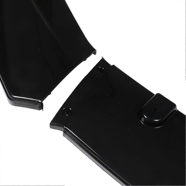 3st Front Bumper Lip Splitter Kit Glans Svart Hög Tålighet Universal Frontspoiler Body Kit