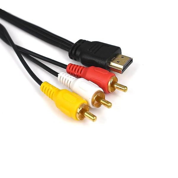 Hdmi til 3x Rca menn Video &amp; Lydadapterkabel 1,5m