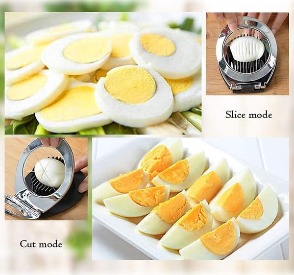 Sinkronlegering Egg Slicer Multifunksjonell Egg Cutter Kreativ Egg Divider Egg Separator