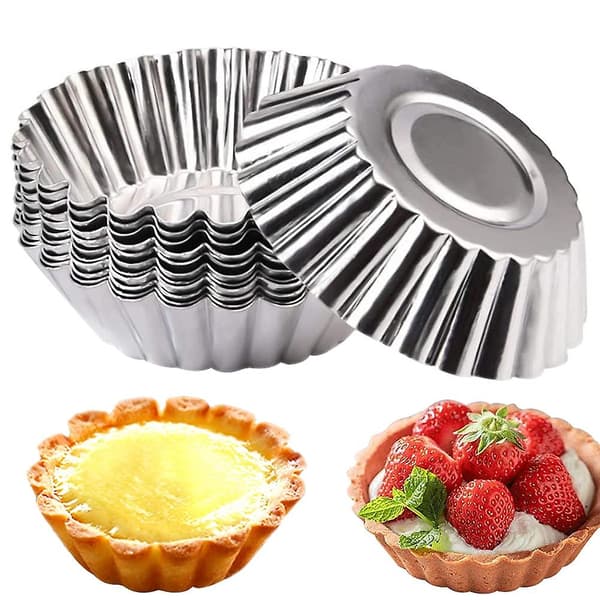 50 st äggformar, återanvändbara, köksbakningsverktyg, puddingform, bakform för kakor