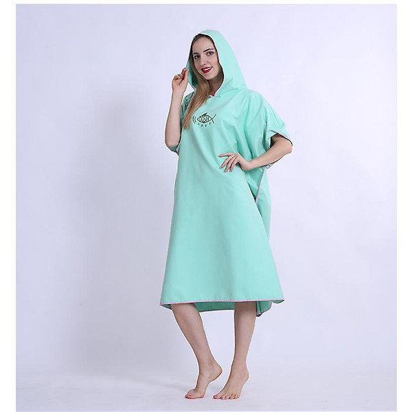 Strandhåndklæde Poncho Badehætte Hurtigtørrende Badekåbe Svømning Håndklæde Mikrofiber Badekåbe Absorberende Kappe Bærbar Strand