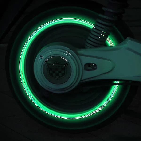 4 stk./sæt Universal lysende ventilhætte bil motorcykel støvtæt dekorative dæk tilbehør