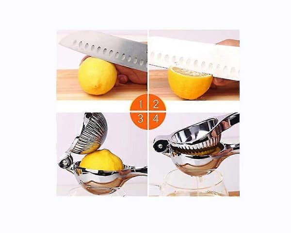 Citronpress Rostfritt Stål Manuell Juicepress Kökstillbehör