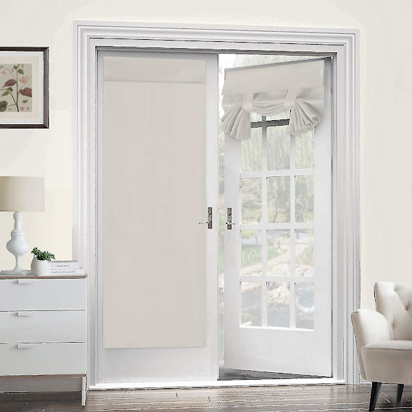 Termiskt isolerad mörkläggningsdörrgardin, 26 x 68 tum Cream 2pcs