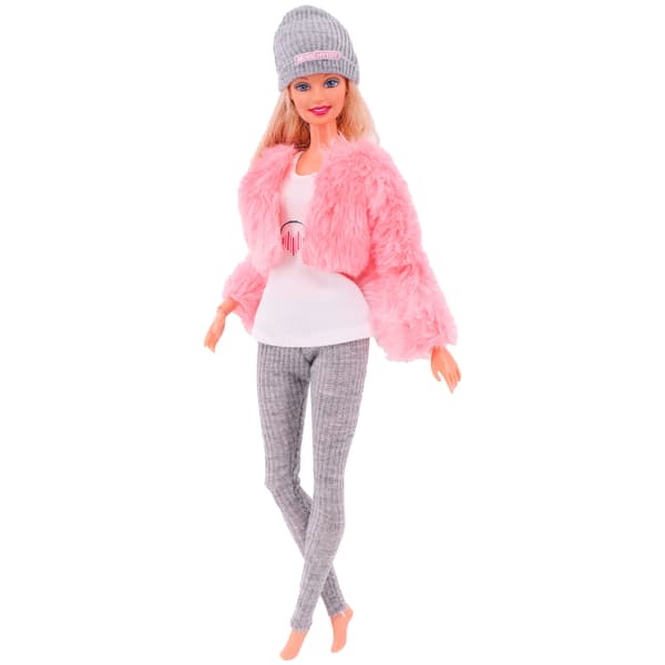 Dockkläder accessoarer plysch väst jacka + kjol set L359