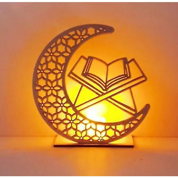 Ramadan Diy Puinen Kuu Led-Valo COLOR5