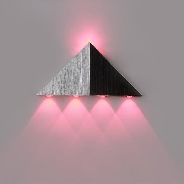 5w Aluminium Modern Triangel LED Vägglampor Hembelysning Red Light