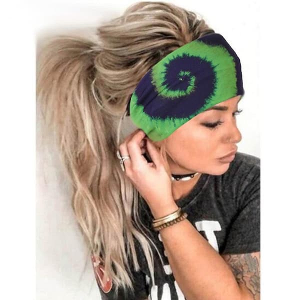 Hodebånd for kvinner Yoga Løping Boho Hodebånd for trening Sport Light Green