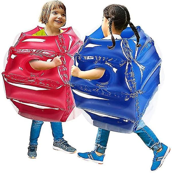 Oppblåsbare bobleballer for barn - Oppblåsbare kompis-støtfangerballer - Sumo-spill blue