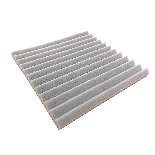 12 stk Lydabsorberende Bomull Trekantriller Lyd Isolasjon Lydisolering Skumbrett Grey Fire Retardant