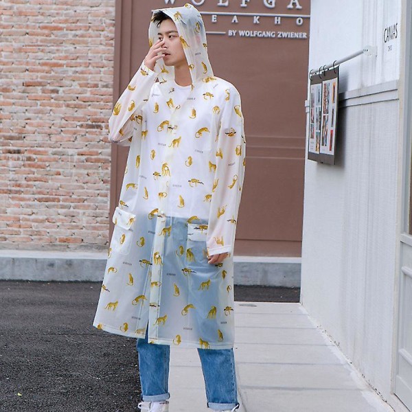 Aikuisten pyöräily- ja vaelluskuvioitu sadeviitta Leopard XL