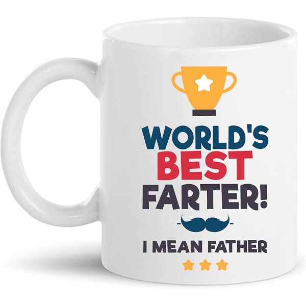 Världsbästa fader Mean Fader Fader Pappa presentmugg för kaffe 4