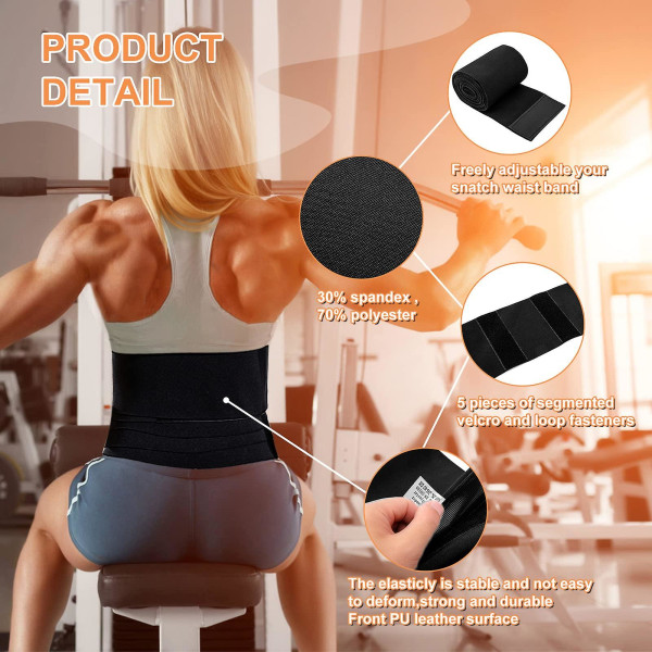 Snatch Me Up Bandage Wrap, Waist Trainer Tape Usynlig Midje Trimmer Wrap Lumbar For Midje Relief Body Shaper Binding 6M