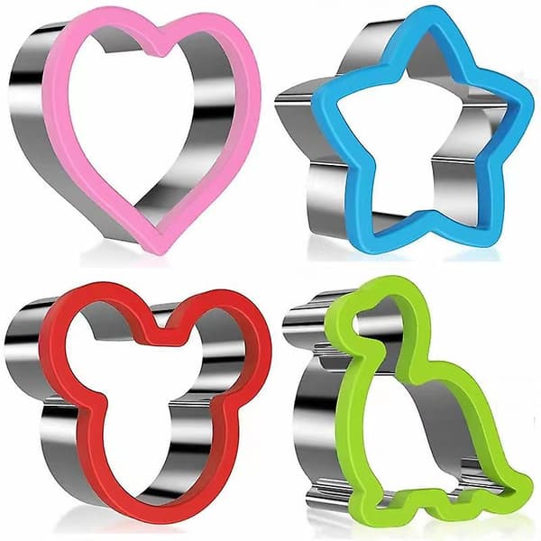 10 stk. rustfrit stål sandwich cutter, unikke former sandwich cutter cookie cutter køkken bageværktøj