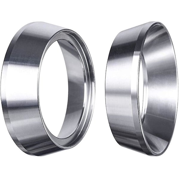 Espresso-annostelu suppilo, ruostumattomasta teräksestä valmistettu magneettinen kahvin annostelu rengas 51mm