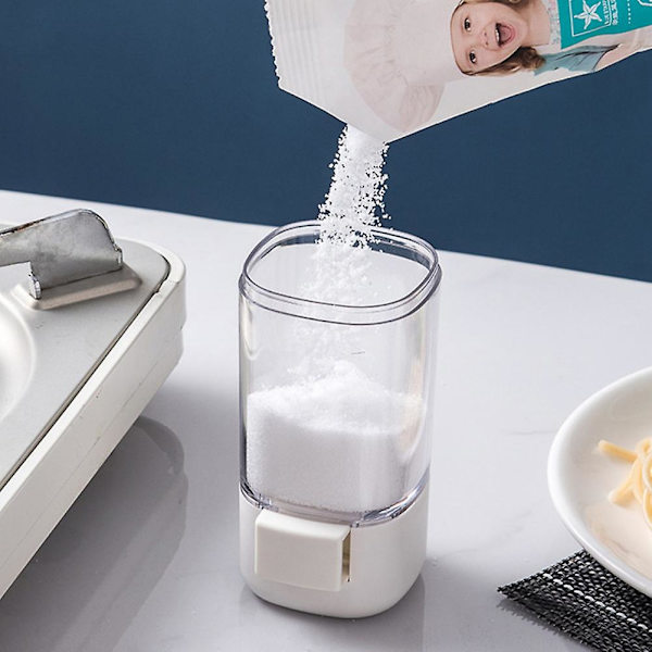 Press-typ kryddflaska, hushållskök salt och MSG kryddburk