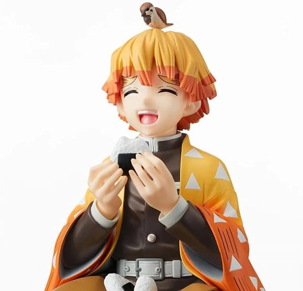 Demon Slayer Actionfigur, Zenitsu Anime Actionfigur, 13 cm