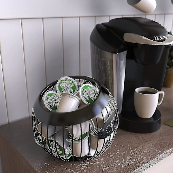 Kaffe Kapselholder, Stor Kapasitet Organizer For Alle Kaffe Kapsler, Kaffe Pod Kurv For Counter Kaffe Bar