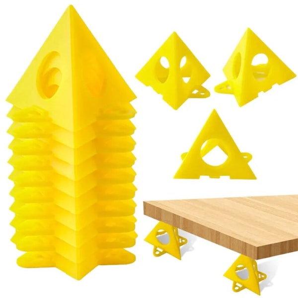 20-delade Pyramid Stativ Set Stativ Färgverktyg Triangelfärgkuddar Träbearbetning Snickare Tillbehör Målarfötter