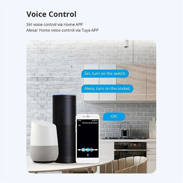 Tuya Zigbee Smart Brasil Stikkontakt Bryter 10A Bryter Støtte Stemmestyring TUYA APP Kontroll for Smart Life EU Plugg