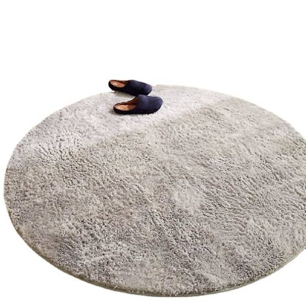 Pyöreä kylpymatto, liukumaton nukkamatto, mikrokuituinen nukkamatto, erittäin imukykyiset matot, konepestävä yöpöydän pehmeä lattiamatto, 60 cm Gray