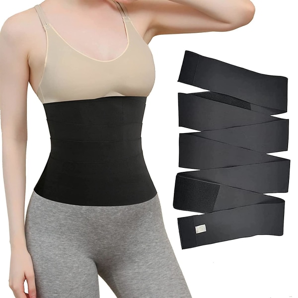 Bandage Wrap Waist Trainer Tape Näkymätön vyötärön kavennin Wrap Lumbar vyötärön helpotukseen vartalonmuotoilija sitova vyö