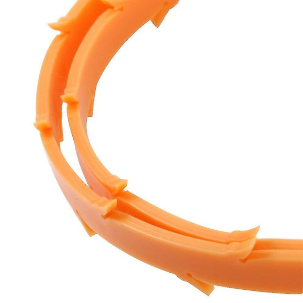 20-pack avloppsrensare, avloppsrensningsverktyg, 20,5 tum lång, orange