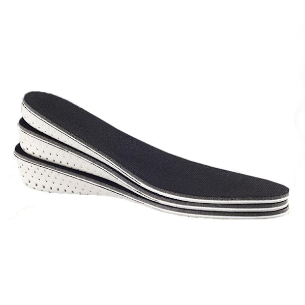 Innleggssåle, laget av memory foam, for å øke høyden på hælene - for menn og kvinner (1 par), 2 cm høyde