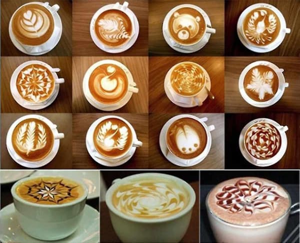 Chokolade Shaker Med 16 Stykker Kaffestencil Sæt