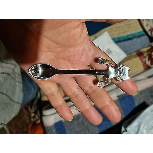 11,5 cm rustfrit katteske sæt bestik køkken tilbehør silver
