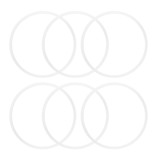 2 stk hvite gummi tetnings O-ring pakning erstatningsdeler for juicer blender erstatningstetninger L
