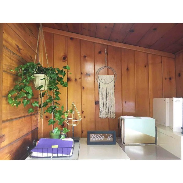 Växtupphängning, 6 st hängande planter blomkruka växtkorg jute rep hållare för inomhus utomhus 90 cm 6PCS