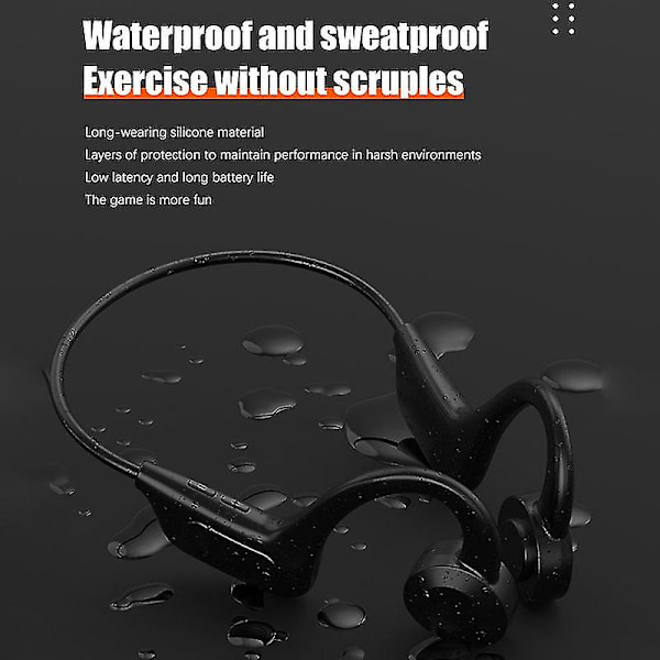 Trådløse 5.1 Bluetooth-hovedtelefoner med knogleledning, vandtætte sportsheadset