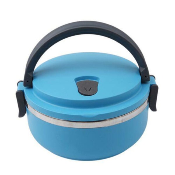 Termosflaska Lunchbox i rostfritt stål Termos Vakuumisolerad reseförvaring, blå